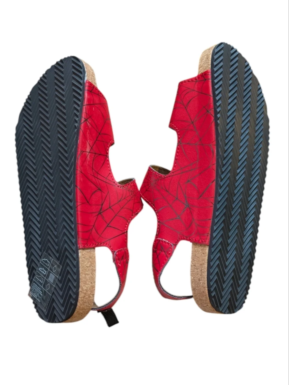 Marvel Spiderman H&M Youth Sandals Size 2.5 Velcro Closure NWT